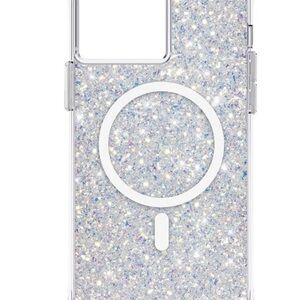 Sparkle MagSafe-Ready Phone Case - Silver Glitter